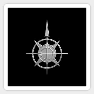 Pointing The Way - compass symbol Sticker